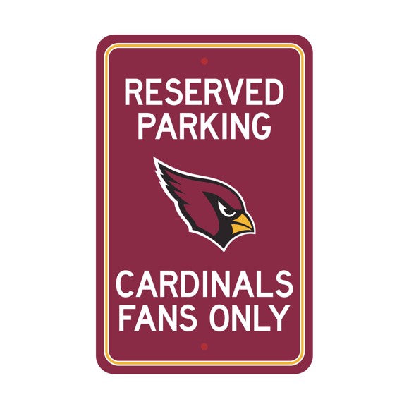 Arizona Cardinals 12" x 18" Reserved Parking Sign by Fanmats