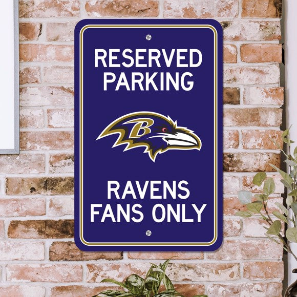 Baltimore Ravens 12" x 18" Reserved Parking Sign by Fanmats