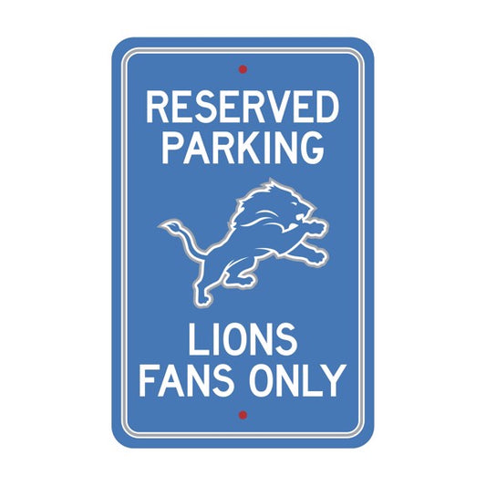 Detroit Lions 12" x 18" Reserved Parking Sign by Fanmats
