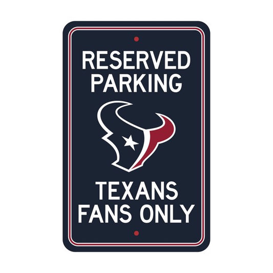 Houston Texans 12" x 18" Reserved Parking Sign by Fanmats