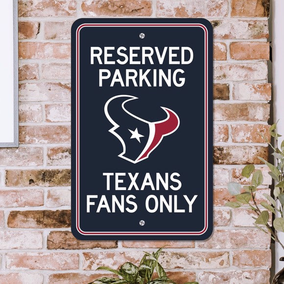 Houston Texans 12" x 18" Reserved Parking Sign by Fanmats