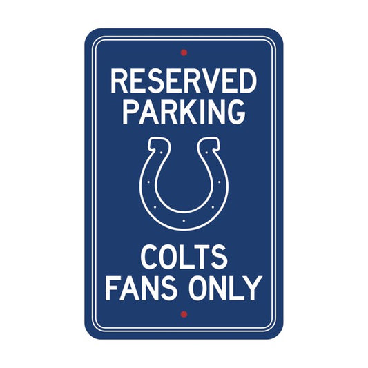 Indianapolis Colts 12" x 18" Reserved Parking Sign by Fanmats