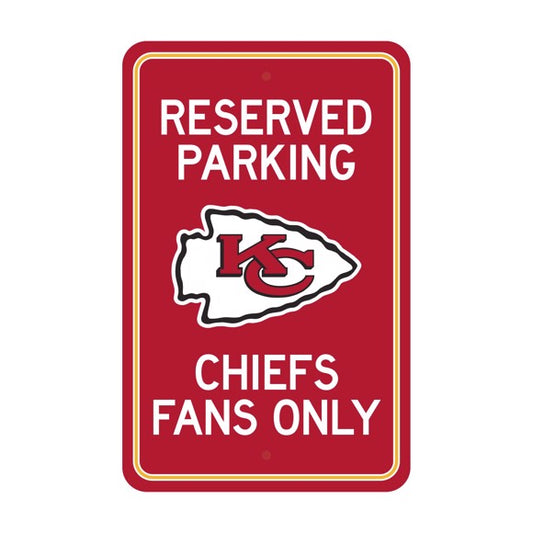 Kansas City Chiefs 12" x 18" Reserved Parking Sign by Fanmats