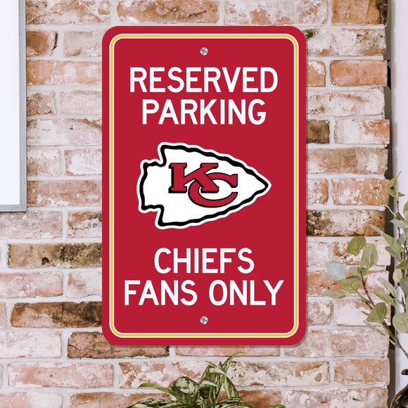 Kansas City Chiefs 12" x 18" Reserved Parking Sign by Fanmats