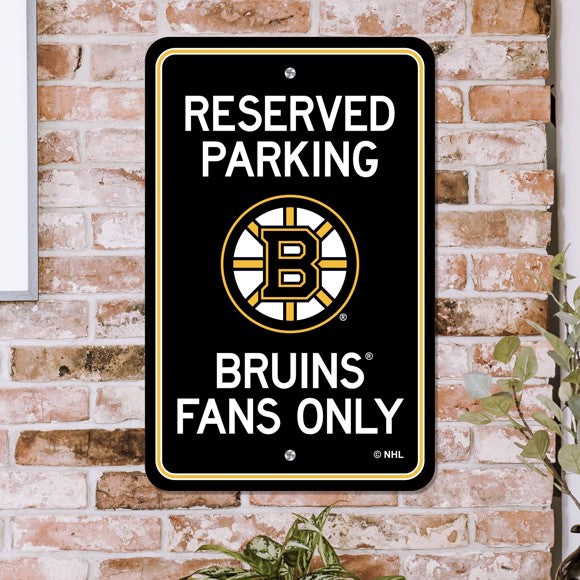 Boston Bruins 12" x 18" Reserved Parking Sign by Fanmats