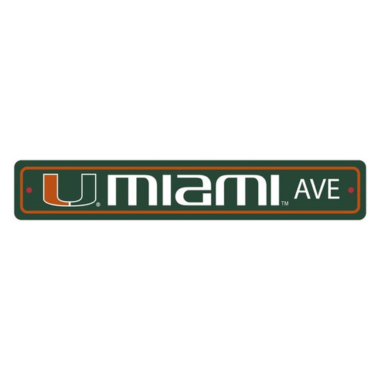 Miami Hurricanes Street Sign by Fanmats
