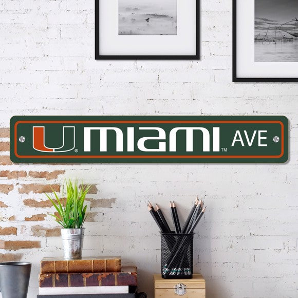 Miami Hurricanes Street Sign by Fanmats