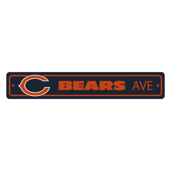 Chicago Bears 4" x 24" Street Sign by Fanmats