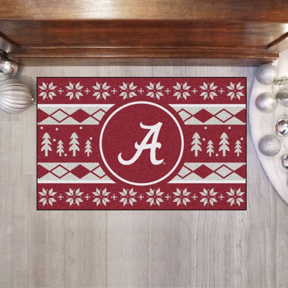 Alabama Crimson Tide Holiday Sweater Starter Mat / Rug by Fanmats