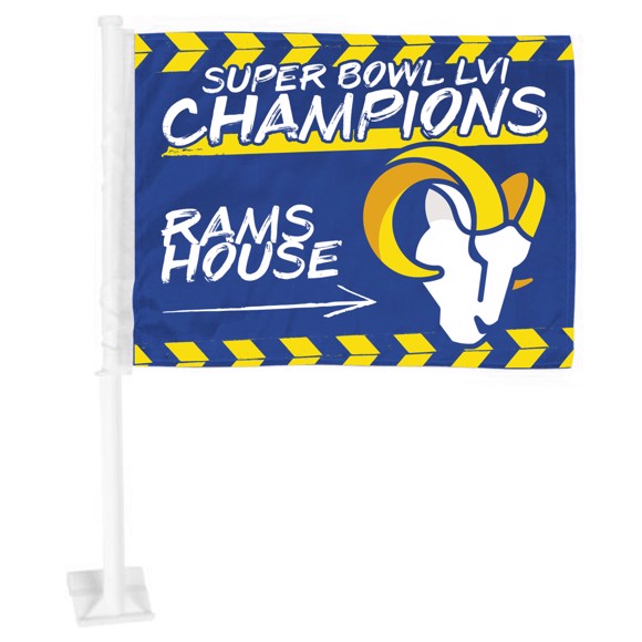 Los Angeles Rams Super Bowl LVI Champions Car Flag by Fanmats