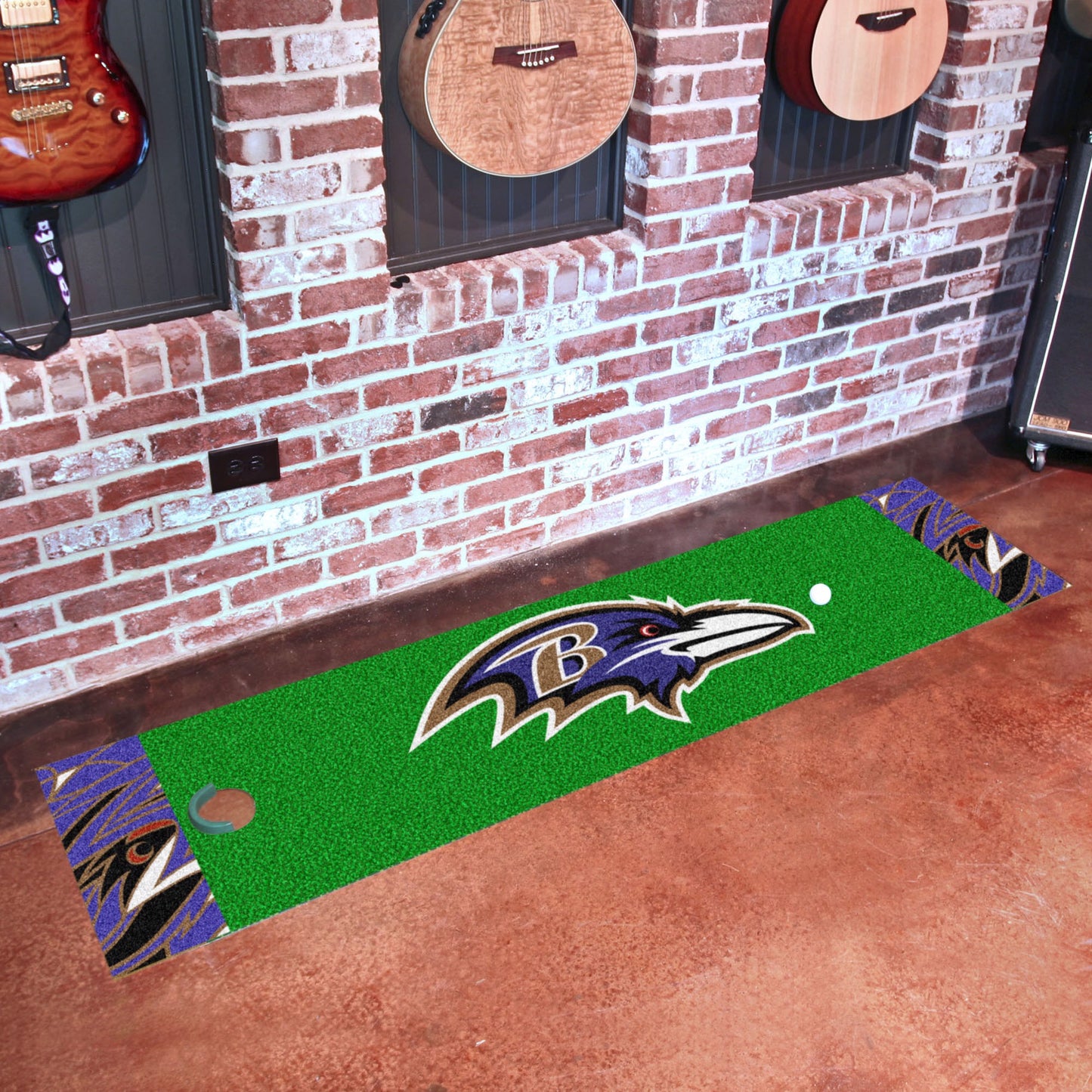 Baltimore Ravens NFL x FIT Green Putting Mat by Fanmats