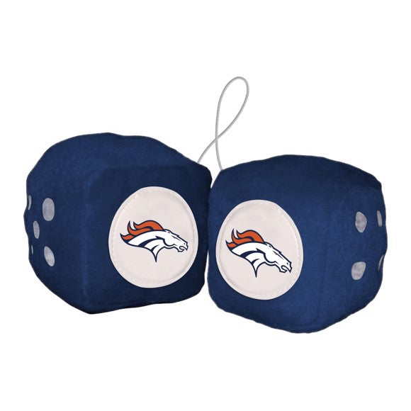 Denver Broncos Plush Fuzzy Dice by Fanmats