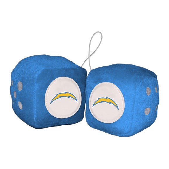 Los Angeles Chargers Plush Fuzzy Dice by Fanmat