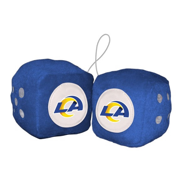 Los Angeles Rams Plush Fuzzy Dice by Fanmats