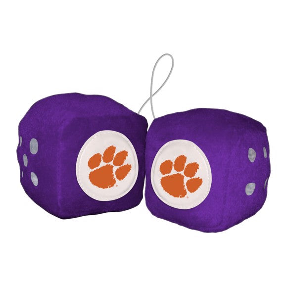 Clemson Tigers Plush Fuzzy Dice by Fanmats