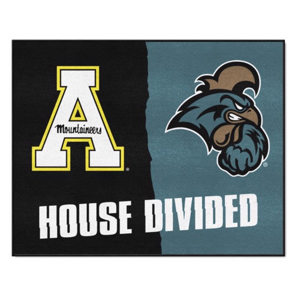House Divided - Appalachian State / Coastal Carolina House Divided Mat / Rug by Fanmats