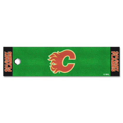 Calgary Flames Green Putting Mat by Fanmats