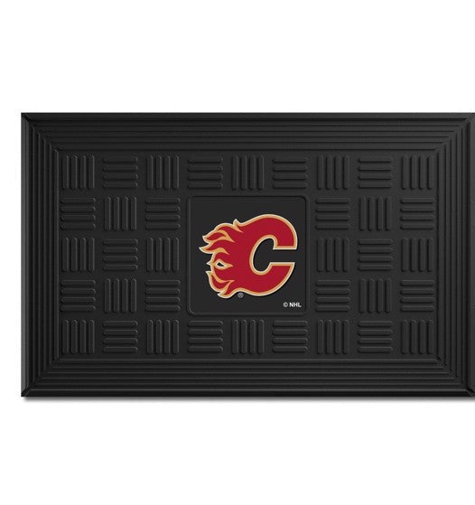 Calgary Flames Medallion Door Mat by Fanmats