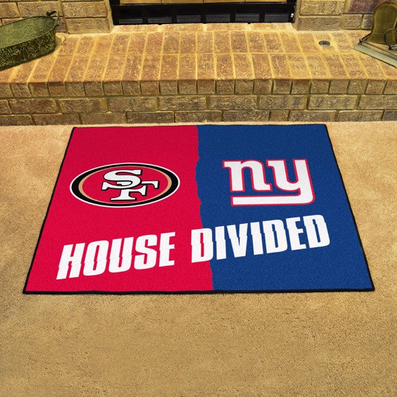 House Divided - San Francisco 49ers / New York Giants Mat / Rug by Fanmats