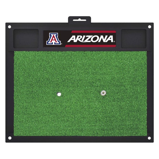 Arizona Wildcats NCAA Golf Mat: Brand new, measures 20" x 17", dual tee design, cups for balls and tees, heavy-duty vinyl with realistic turf.