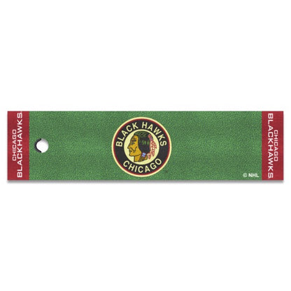 Chicago Blackhawks Retro Green Putting Mat by Fanmats