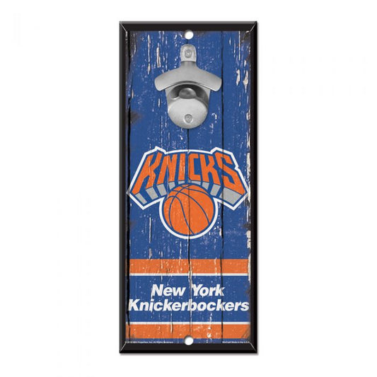 New York Knicks 5" x 11" Bottle Opener Wood Sign by Wincraft