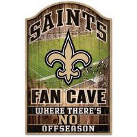 New Orleans Saints 11" x 17" Fan Cave Wood Sign by Wincraft