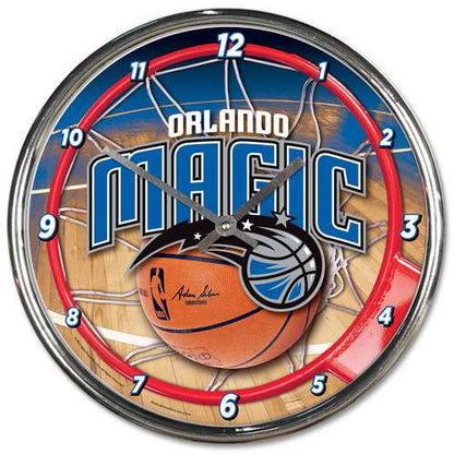 Orlando Magic 12" Round Chrome Wall Clock by Wincraft