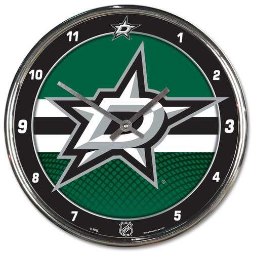 Dallas Stars 12" Round Chrome Wall Clock by Wincraft