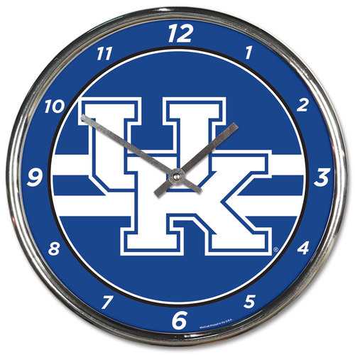 Kentucky Wildcats 12" Round Chrome Wall Clock by Wincraft
