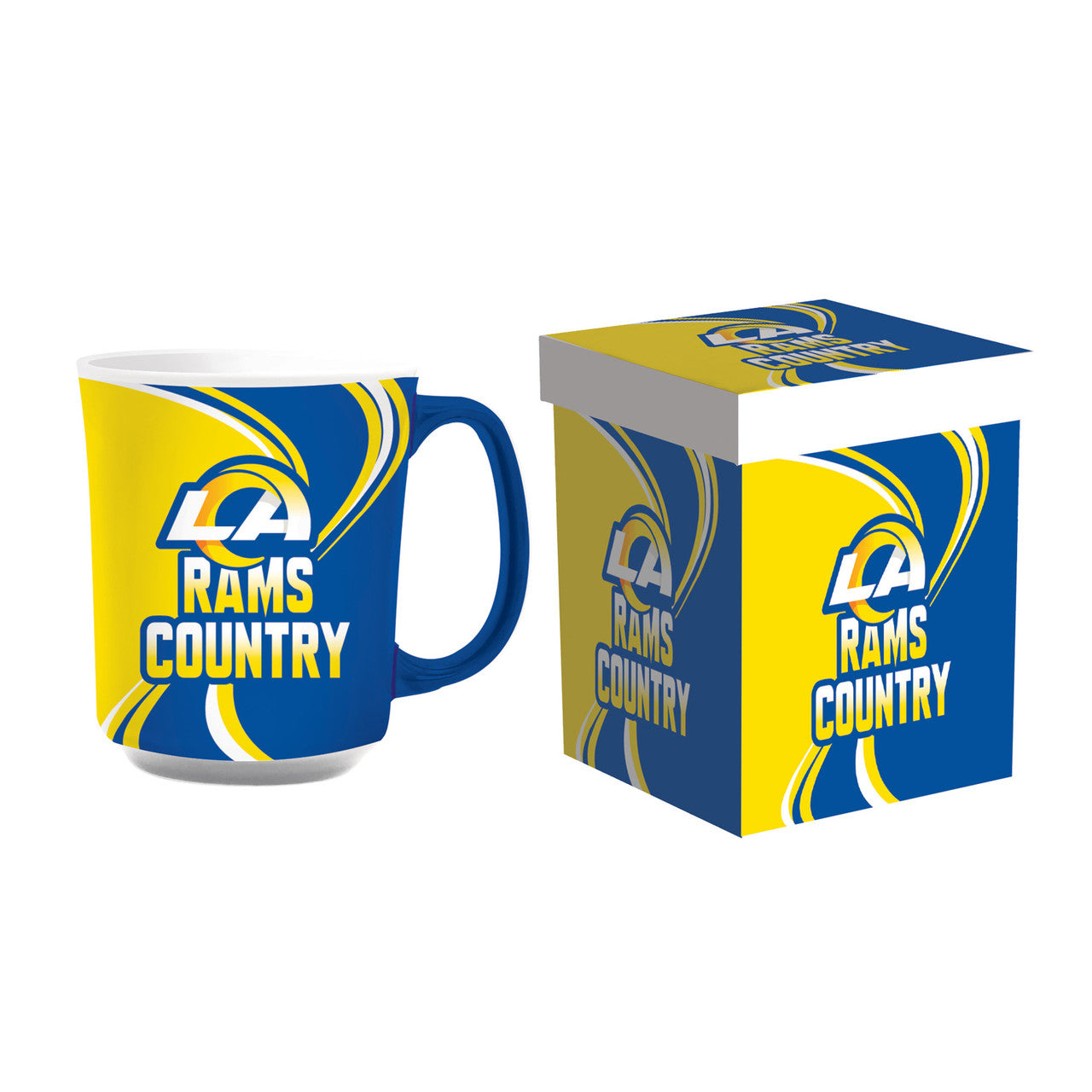 Los Angeles Rams 14oz Ceramic Coffee Mug with Matching Box by Evergreen