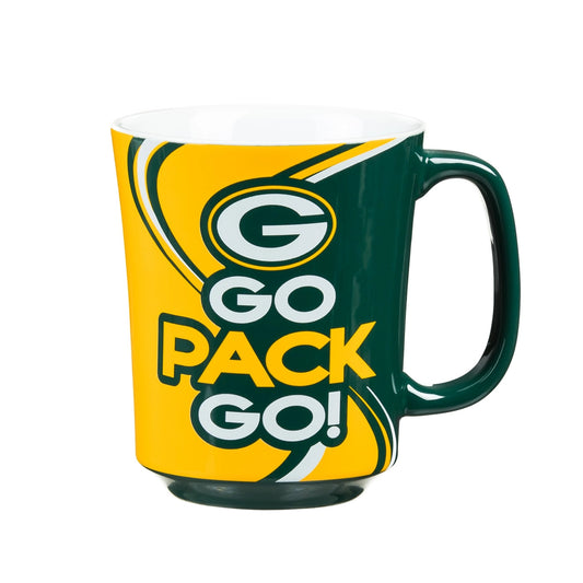 Green Bay Packers 14oz Ceramic Coffee Mug with Matching Box by Evergreen
