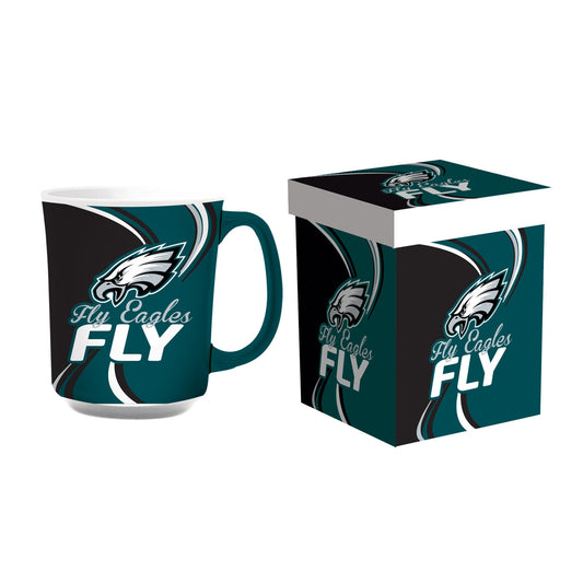 Philadelphia Eagles 14oz Ceramic Coffee Mug with Matching Box by Evergreen