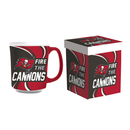 Tampa Bay Buccaneers 14oz. Ceramic Coffee Mug with Matching Box by Evergreen