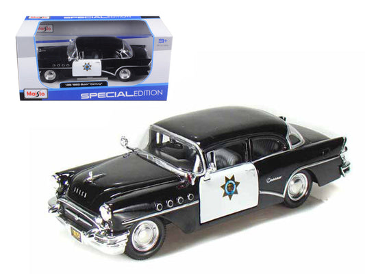 1955 Buick Century Police Car 1/26 Diecast Car