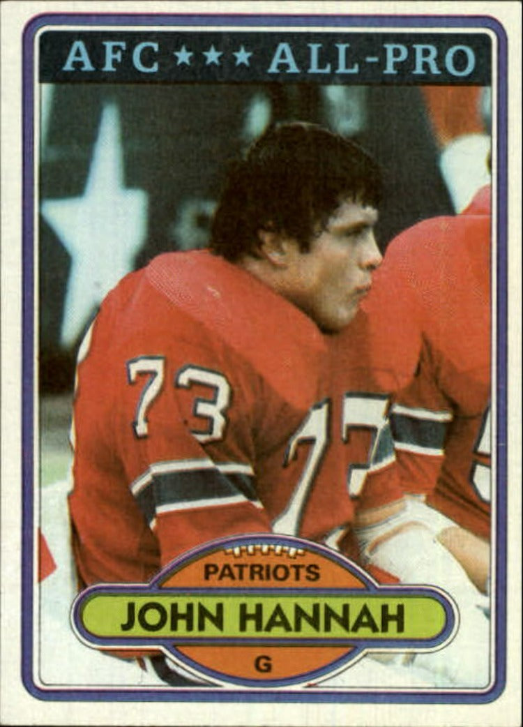 1980 Topps John Hannah Football Card
