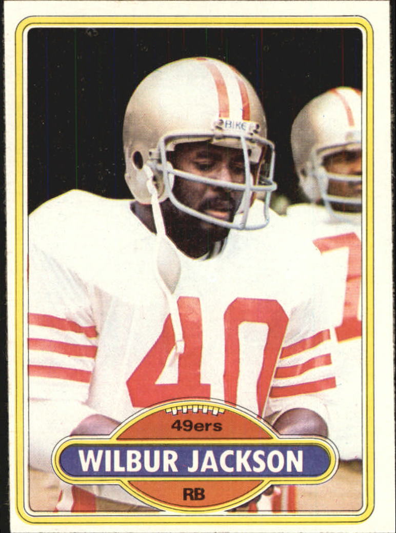 1980 Topps Wilbur Jackson Football Card