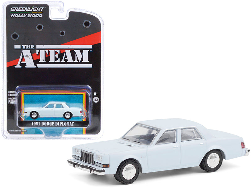 1981 Dodge Diplomat Light Blue 1/64 Diecast