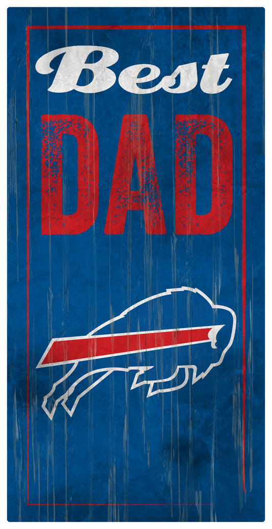 Buffalo Bills Best Dad 6" x 12" Sign by Fan Creations
