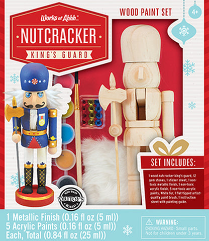 Nutcracker King's Guard Holiday Wood Paint Kit by Masterpieces