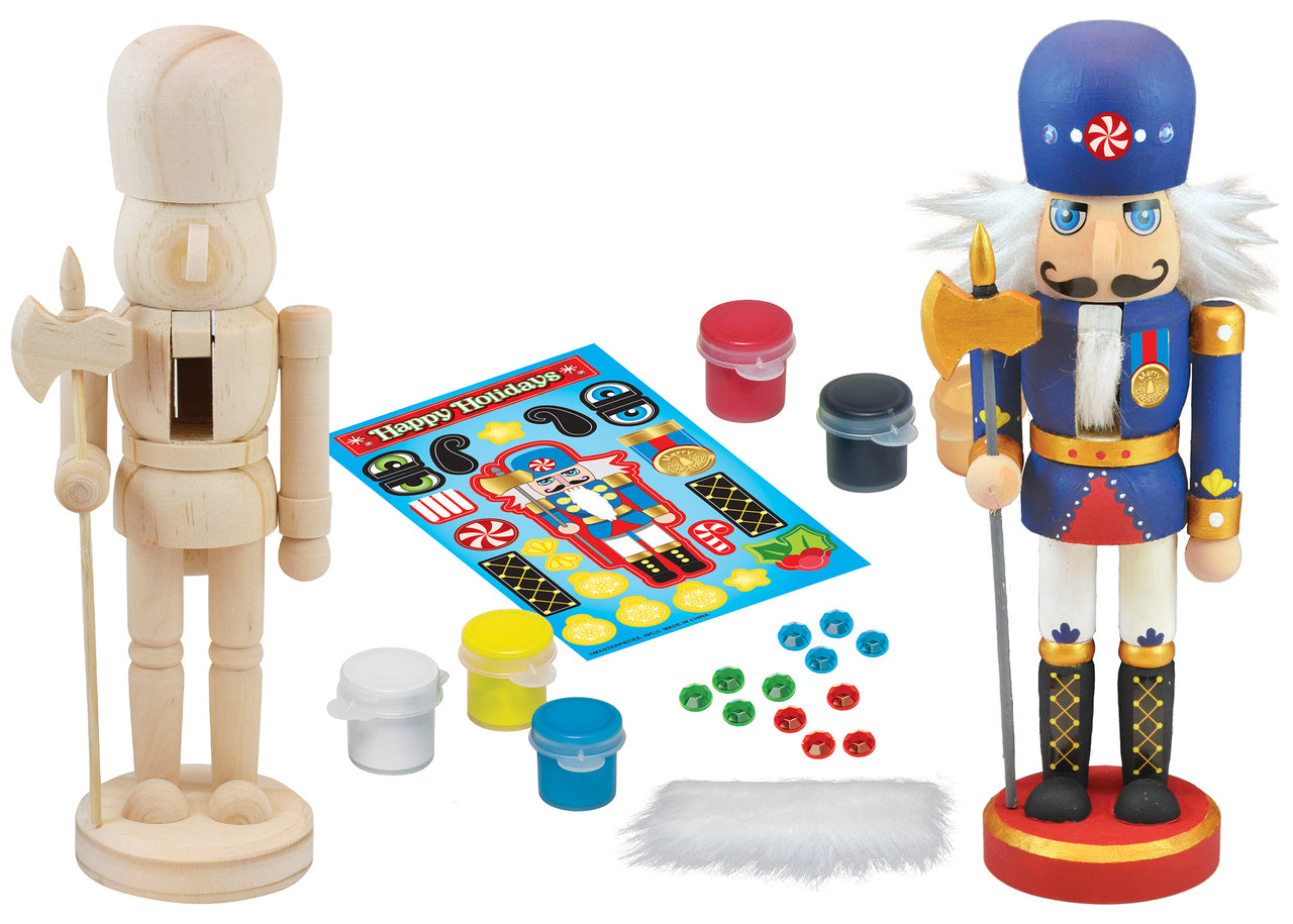 Nutcracker King's Guard Holiday Wood Paint Kit by Masterpieces