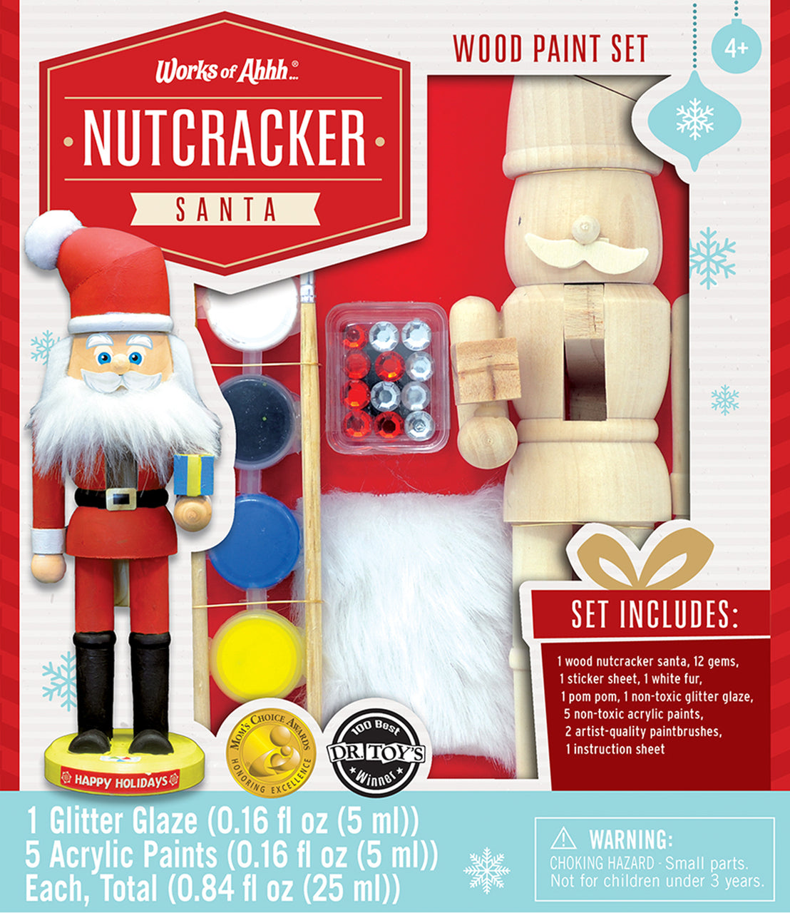 Nutcracker Santa Holiday Wood Paint Kit by Masterpieces