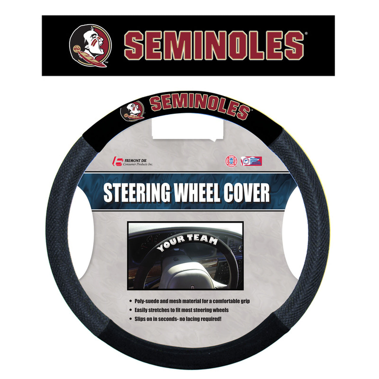Florida State Seminoles Mesh Steering Wheel Cover by Fremont Die