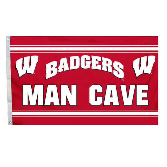 Wisconsin Badgers 3' x 5' Man Cave Flag by Fremont Die