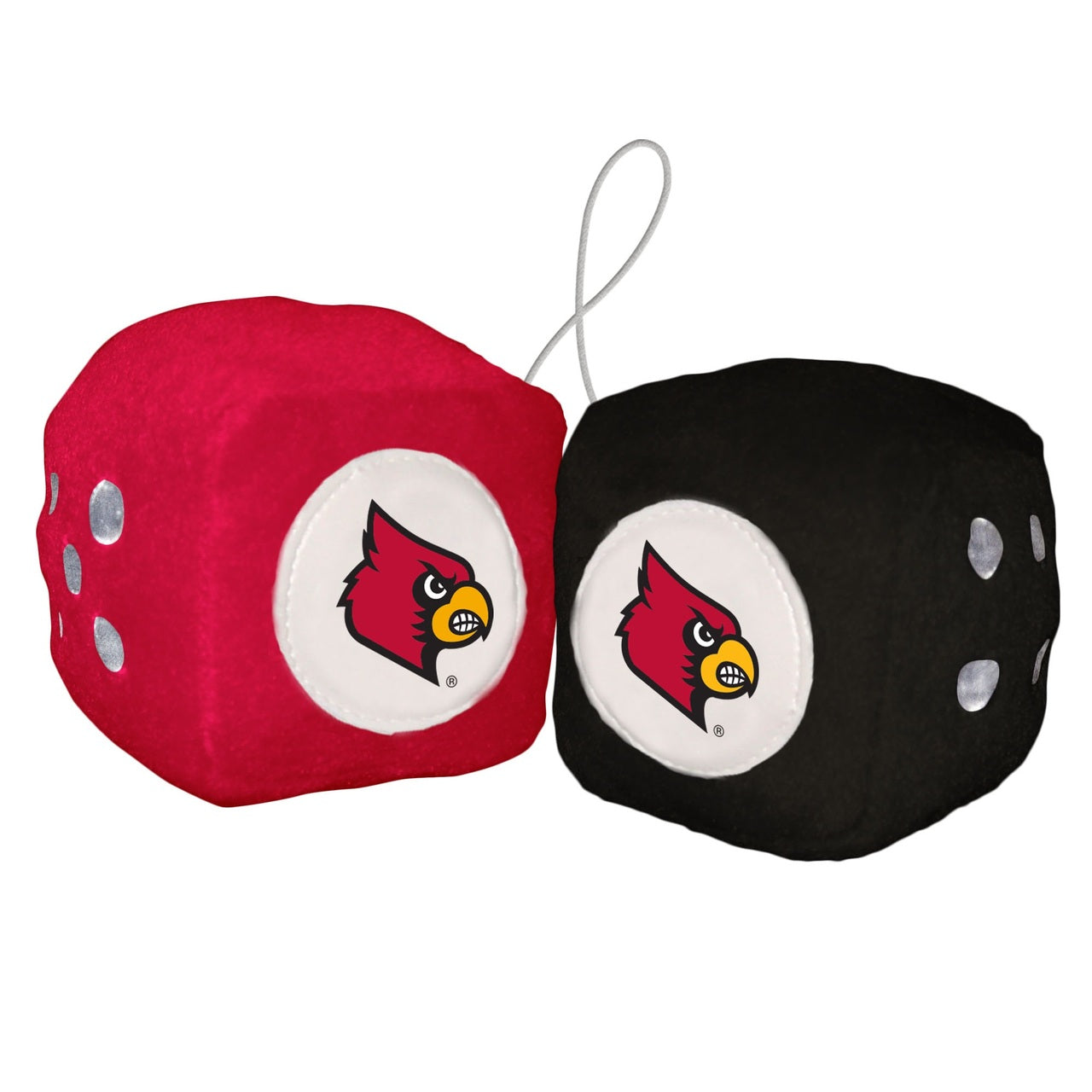 Louisville Cardinals Plush Fuzzy Dice by Fremont Die