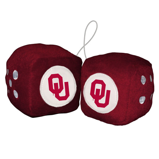 Oklahoma Sooners Plush Fuzzy Dice by Fremont Die