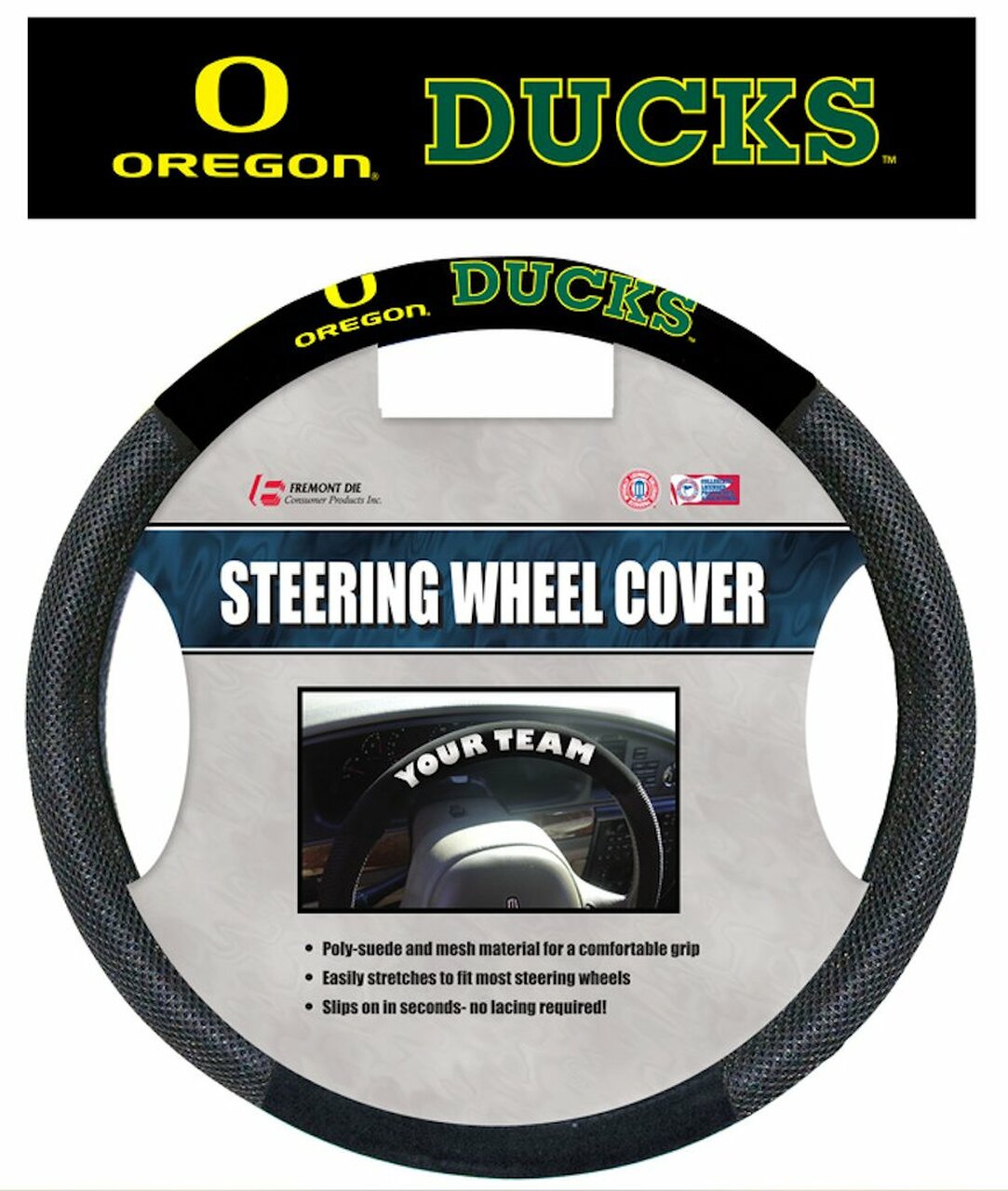 Oregon Ducks Mesh Steering Wheel Cover by Fremont Die