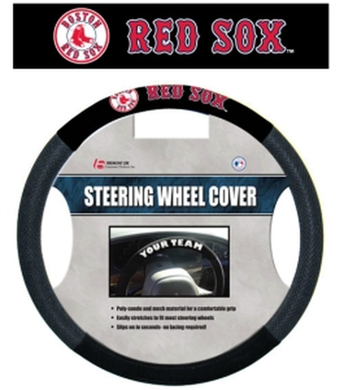 Boston Red Sox Mesh Steering Wheel Cover by Fremont Die