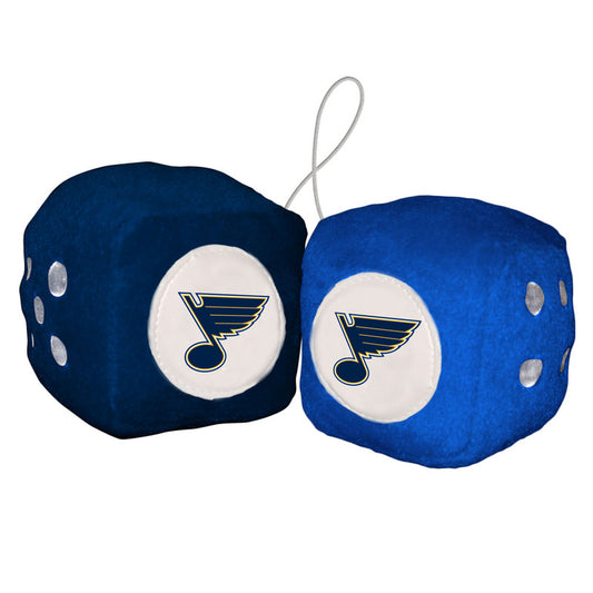 St. Louis Blues Plush Fuzzy Dice by Fremont Die