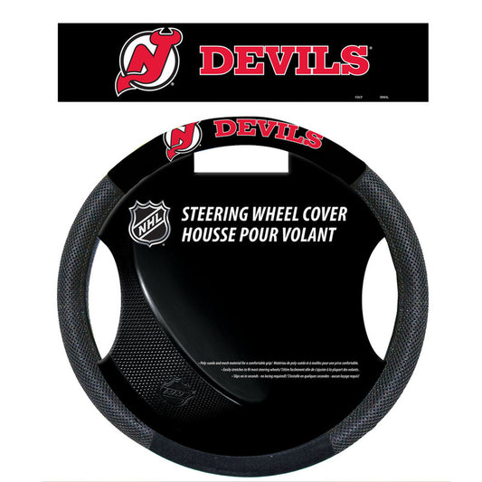 New Jersey Devils Mesh Steering Wheel Cover by Fremont Die